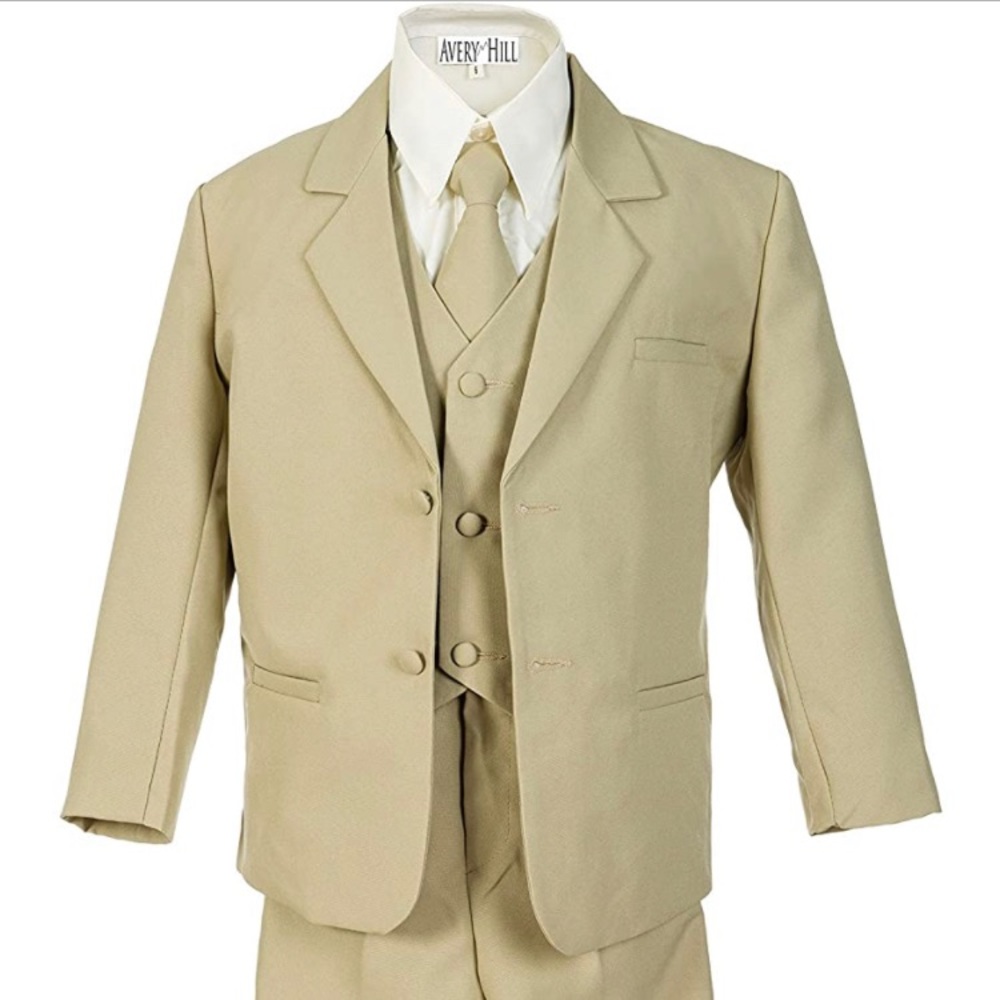 Toddler Boys Formal 5 Piece Suit